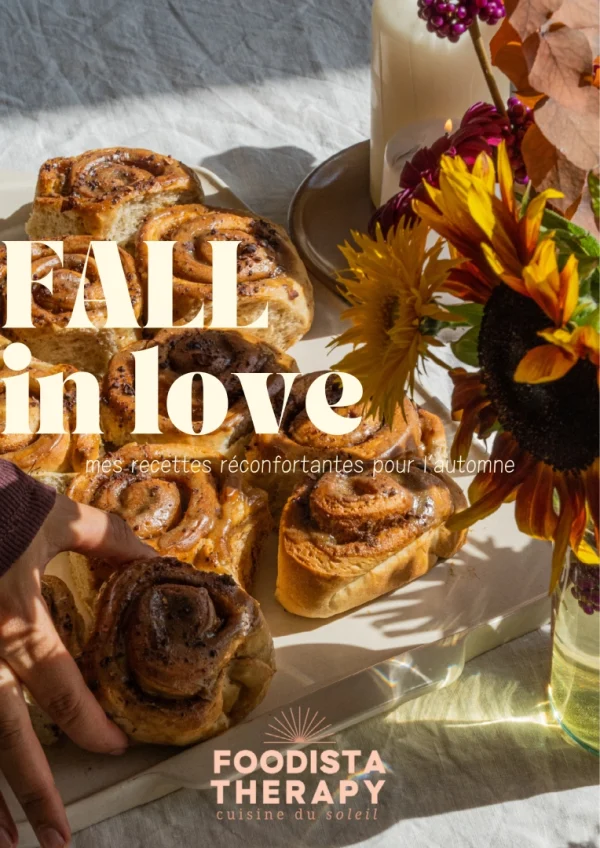 E-book Fall in love par Foodista Therapy cuisine 100% végétal dans les Landes et Pays basque